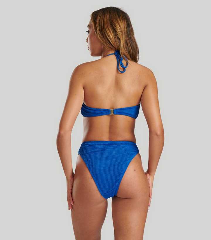 DaiLiWei Ribbed High Waisted Tummy Control Bikini Sets for Women