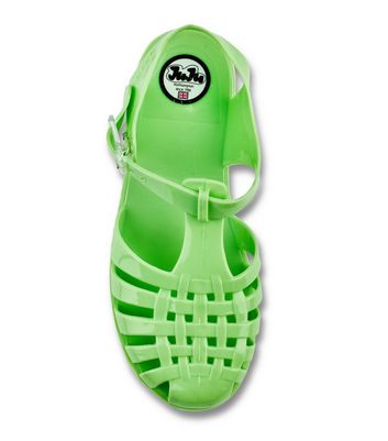 JUJU Light Green Jelly Sandals New Look