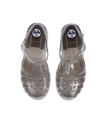 JUJU Dark Grey Jelly Sandals New Look