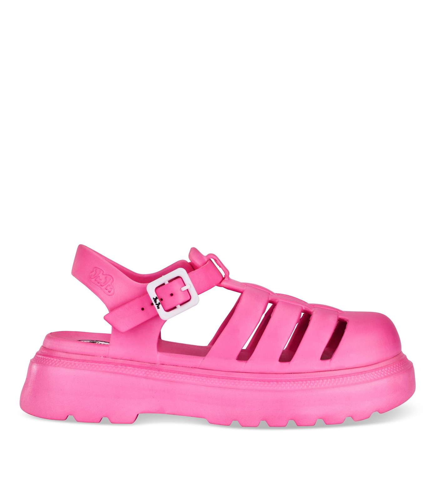 JUJU Pink Chunky Jelly Sandals