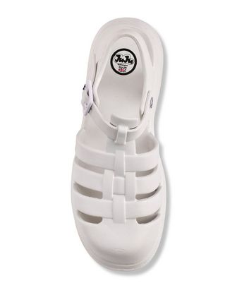 JUJU White Chunky Jelly Sandals New Look