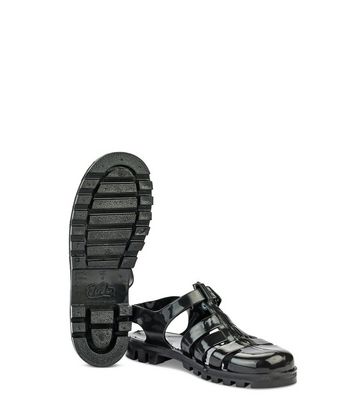 Black 2024 plastic sandals