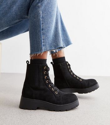 Suede lace cheap up boots ladies