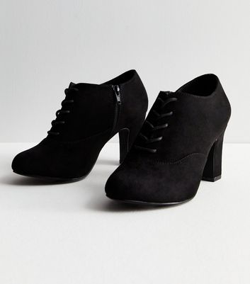 New look wide fit lace up heeled on sale boot