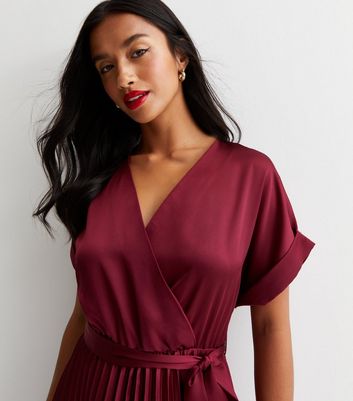 Petite 2024 burgundy dress