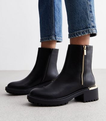 Chunky chelsea boots new look best sale