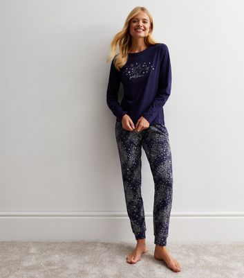 Star print cheap jogger set