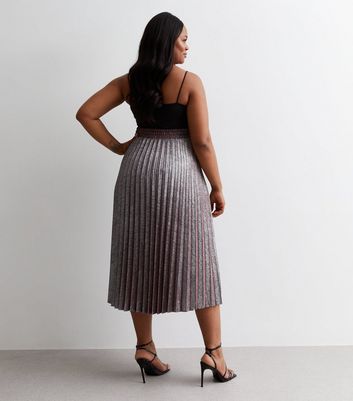 Plus size shop pleated skirt 50