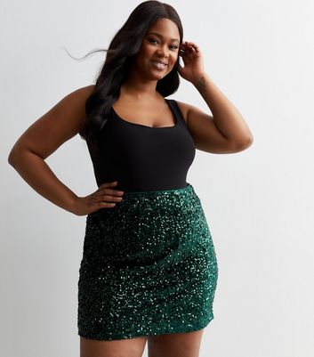 Plus size sequin 2024 skirt near me