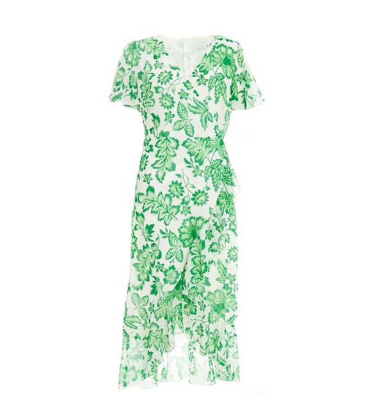 topshop green midi dress