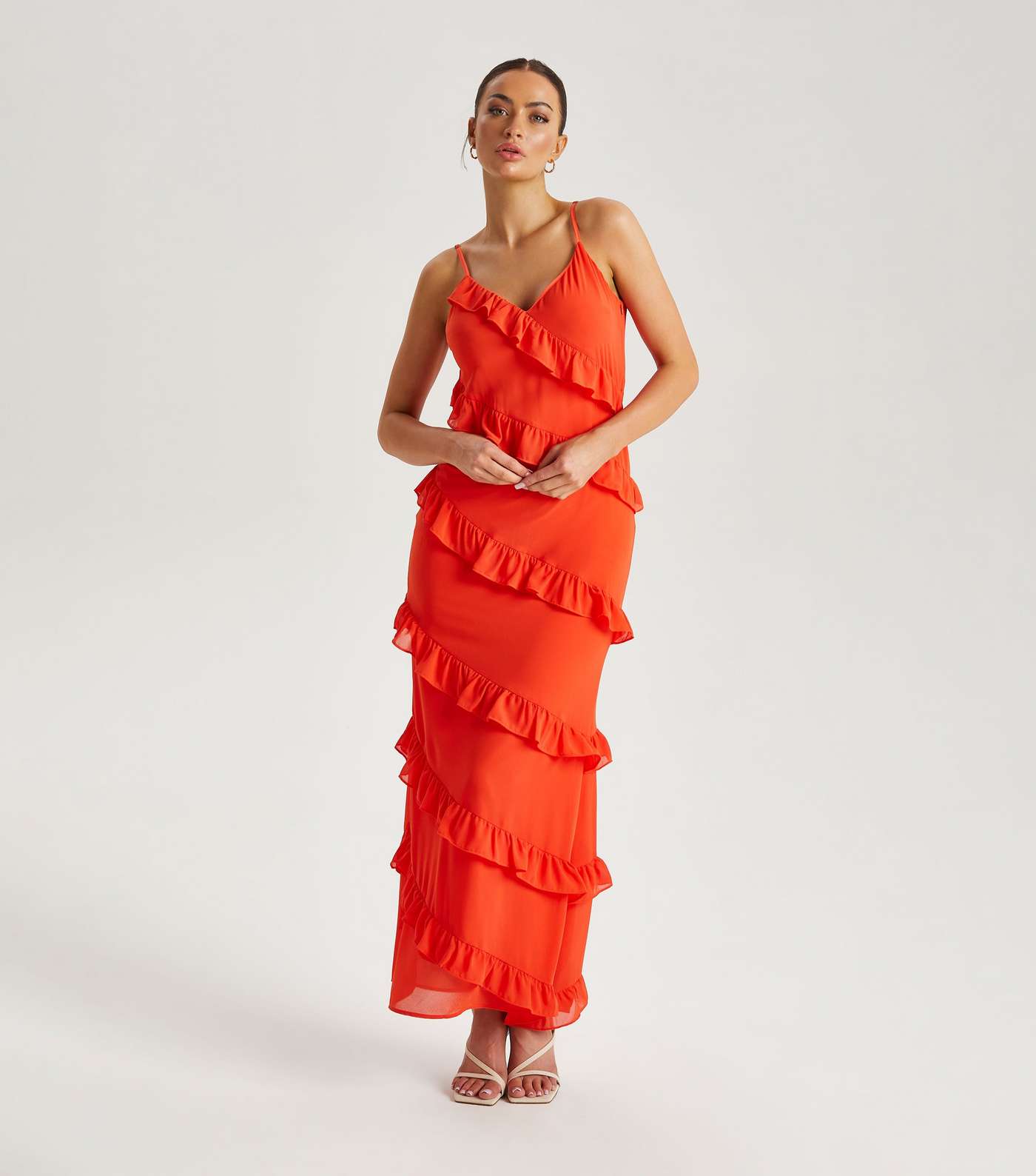 Urban Bliss Red Ruffle Tiered Maxi Dress | New Look