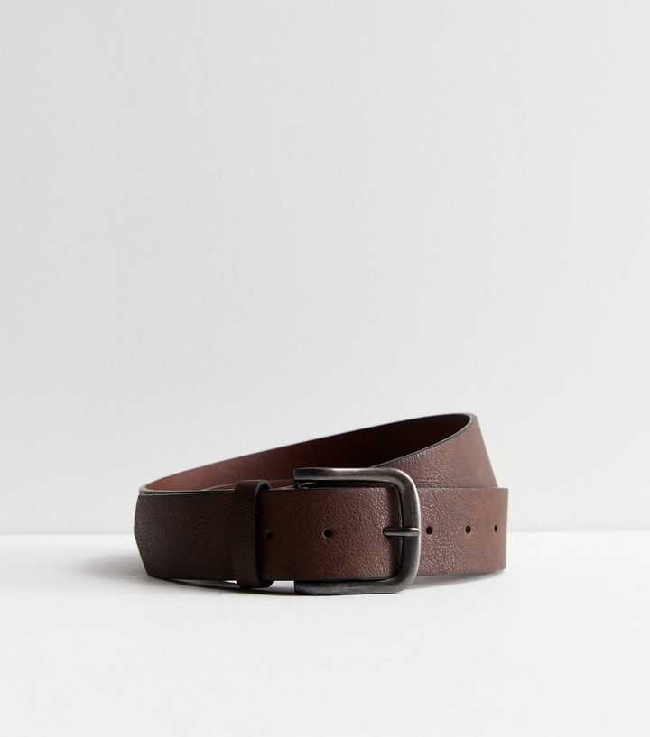 Tan Leather-Look Belt