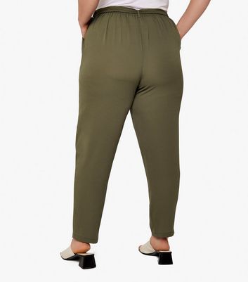 Women's plus size olive best sale green pants