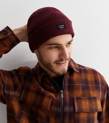 Burgundy beanie hat online