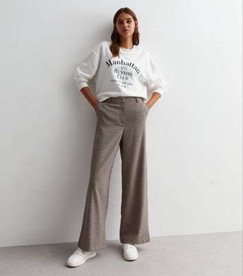 New York & Company, Pants & Jumpsuits, New York Company Womens Dress  Pants Winter White Size 6 Wide Leg Lined