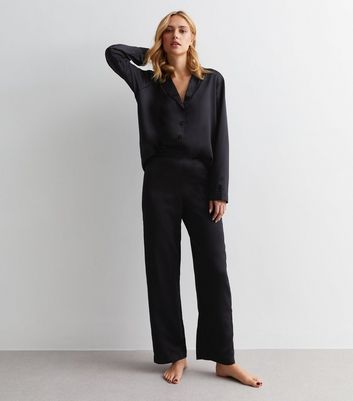 Satin pyjamas online trousers