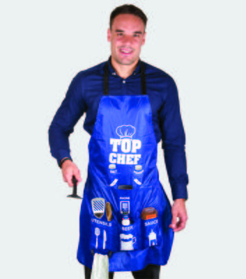 Fizz Creations Blue Top Chef Apron New Look