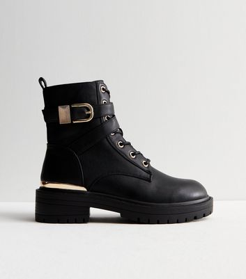 Biker boots clearance buckle