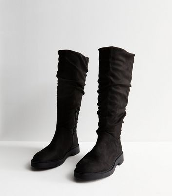 Wide fit flat hot sale boots womens