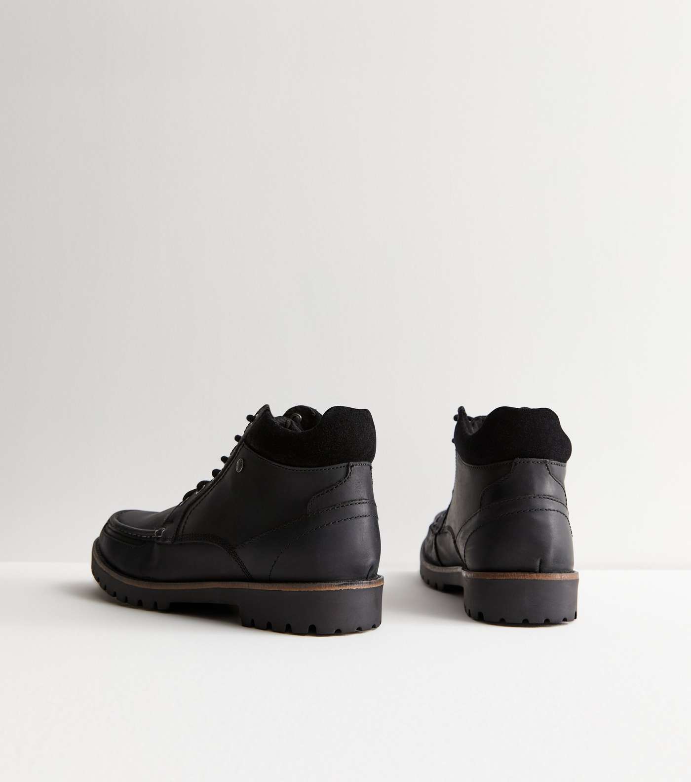 Jack & Jones Black Leather-Look Boots Image 5