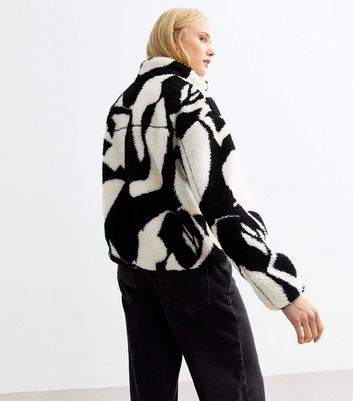 Black and discount white print jacket