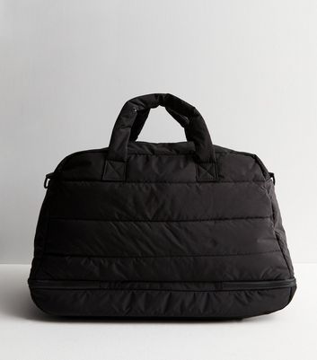 Black Padded Sporty Holdall New Look