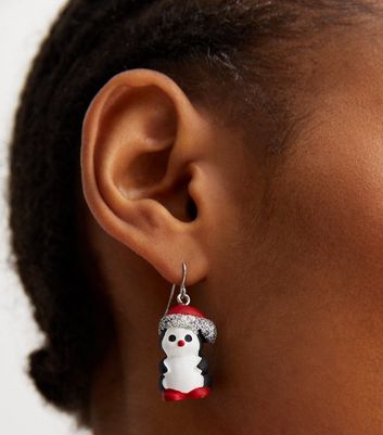 Christmas penguin deals earrings