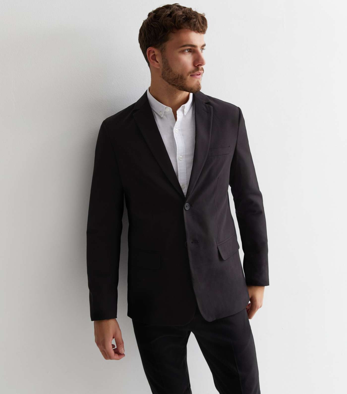 Only & Sons Black Slim Fit Suit Jacket Image 4