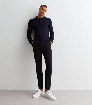 Teens Black Stretch Belted Trousers | New Look