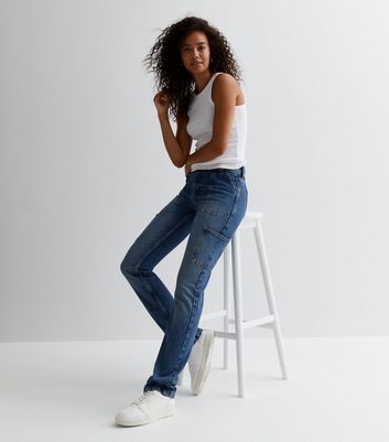 Tall straight sale jeans