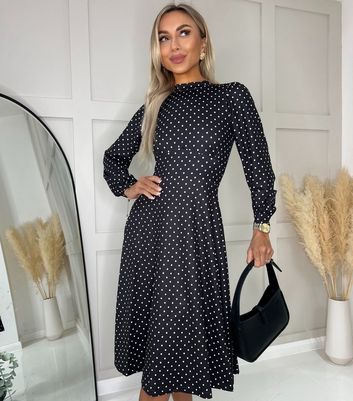 New look polka discount dot wrap dress