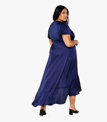 Ruffle maxi outlet dress plus size