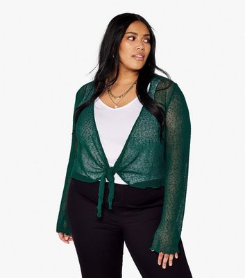 Green waterfall clearance cardigan