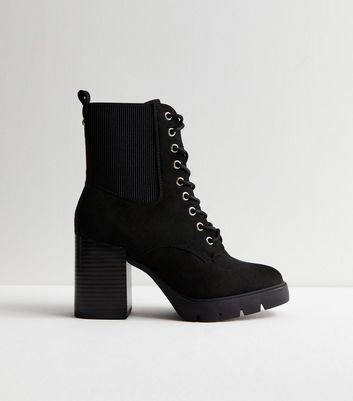 New look wide fit black 2024 ankle boots