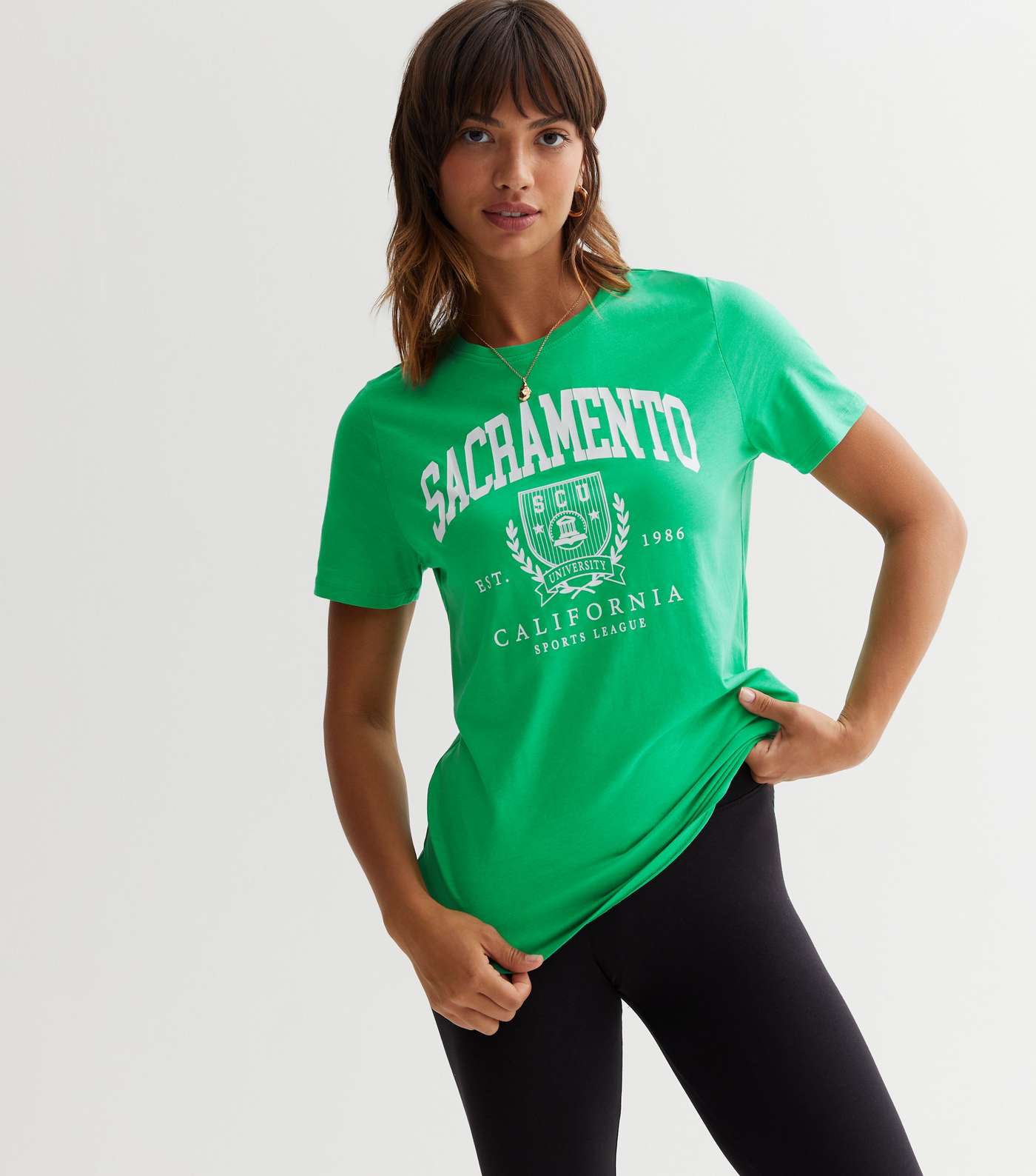 Green Sacramento Logo T-Shirt Image 2