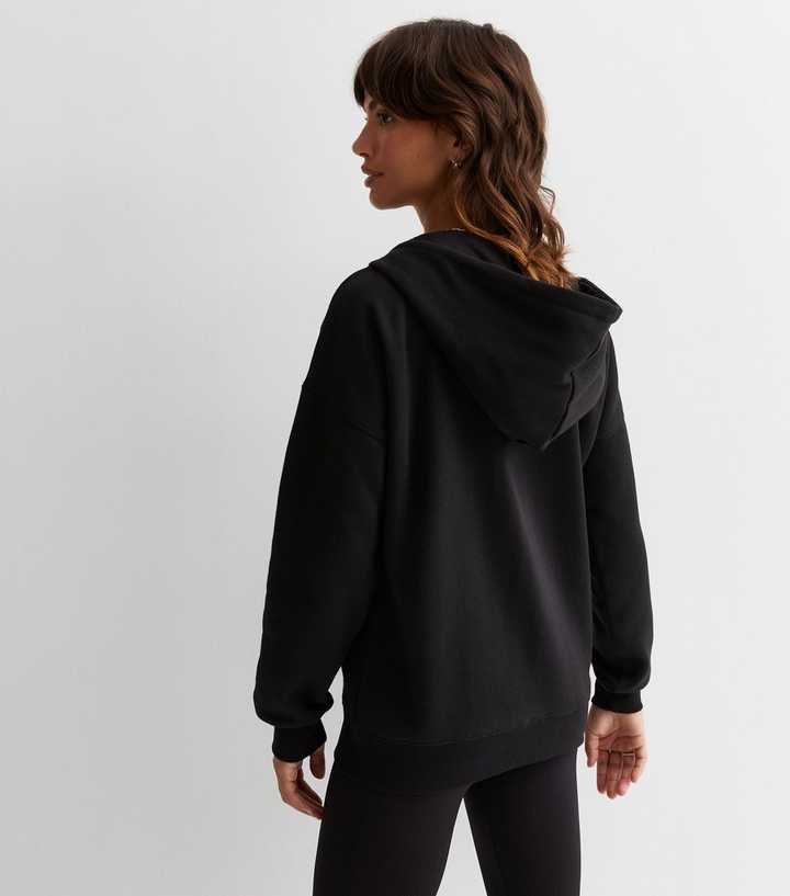 Black Zip Up Hoodie | New Look