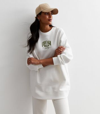 New look white sweatshirt new arrivals