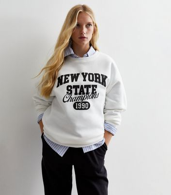 Women's champion sweatshirt on sale white