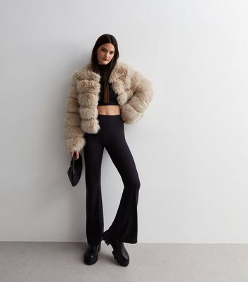 New look faux shop fur cropped jacket