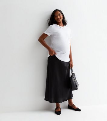 Black maxi skirt on sale maternity