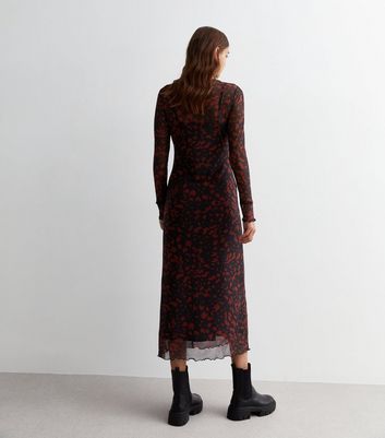 Long sleeve midaxi clearance dress