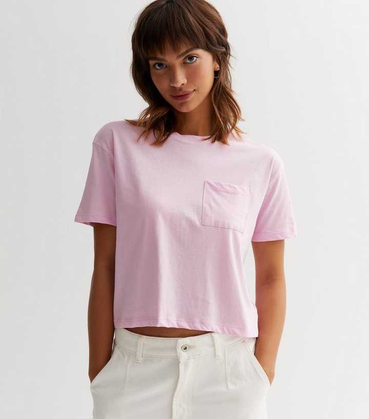 new look pink t shirt