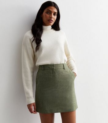 High rise mini on sale skirt