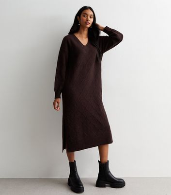 Burgundy hotsell jumper dress