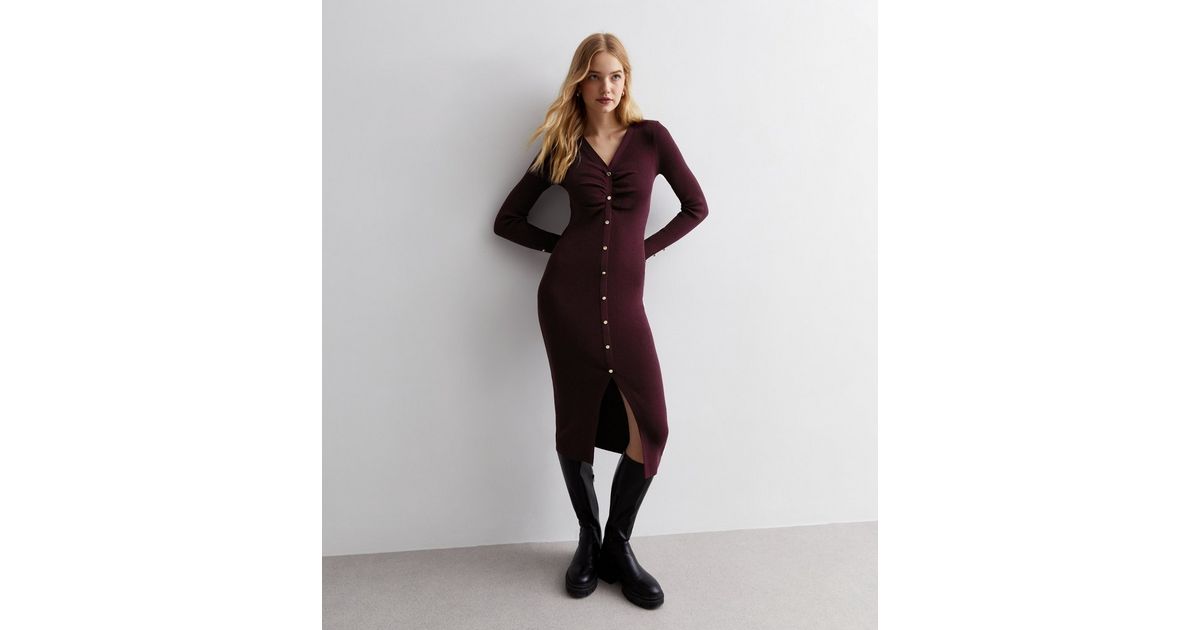 brown cotton on dress Red Maxi Dress - Alba Maxi Dress - Burgundy