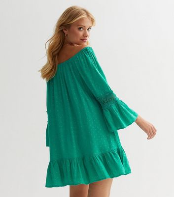 Mint green shop bardot dress