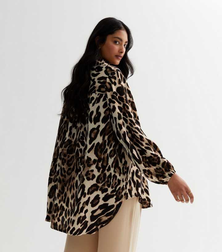 Leopard Rhinestones L-4XL Plus Size Blouse Luxury Brand Sweatshirt