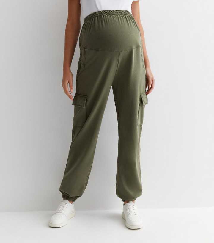 New Look Maternity cargo pants in khaki