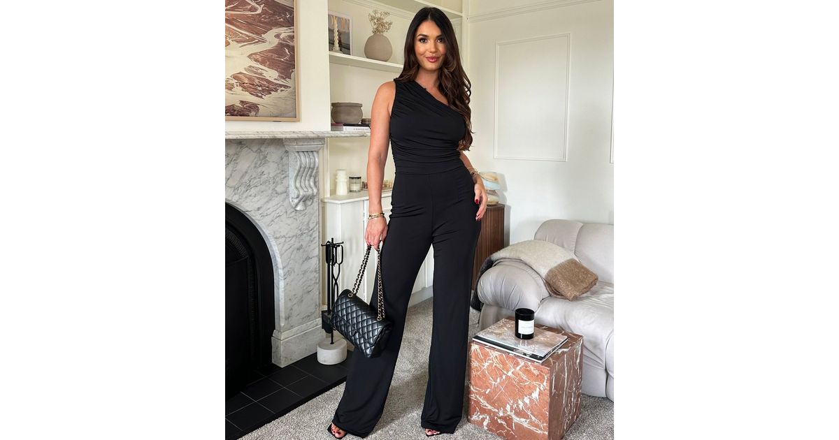 Maternity Black Slinky Jumpsuit