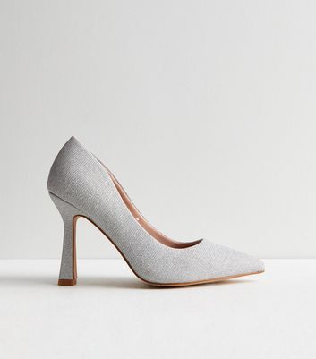 Silver glitter on sale court shoes uk